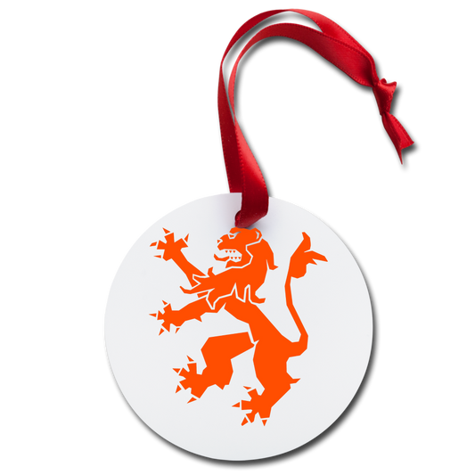 Houston Dutch Lions FC Lion Holiday Ornament – Celebrate with Pride - white