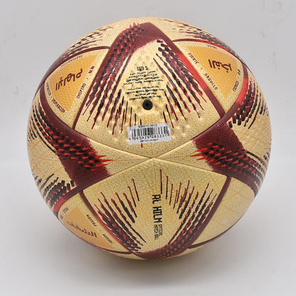 Golden Pro Soccer Ball – Size 5, Durable PU for Match & Training | Qatar World Cup Edition